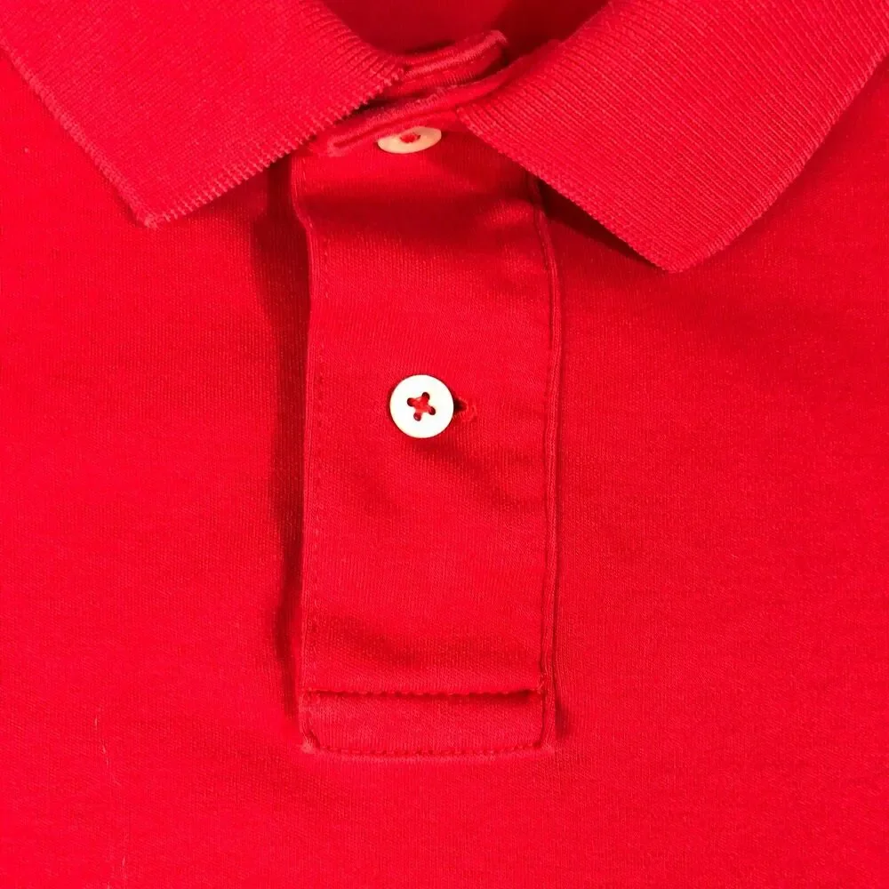Polo Ralph Lauren Shirt Adult XXL Red Dad Pony Logo Preppy Men Slit Golf Outdoor